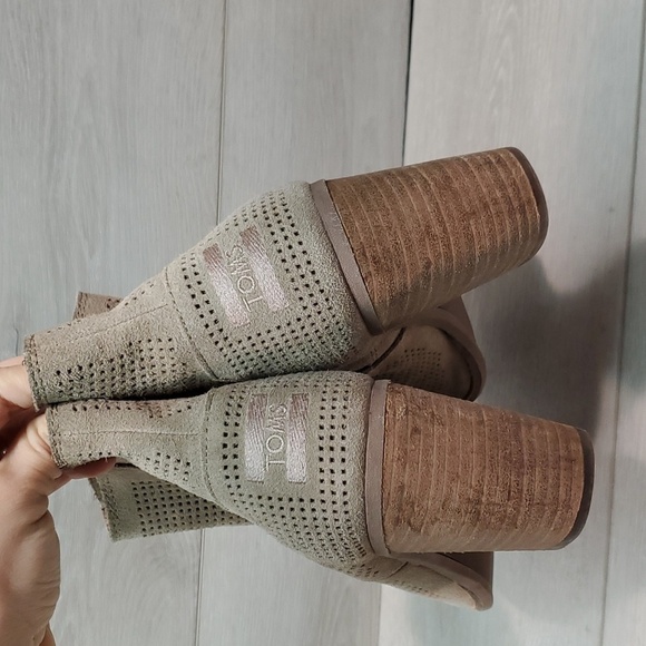 Toms Women Majorca Ankle Heels Boots shoes sz 8.5 - Picture 7 of 13